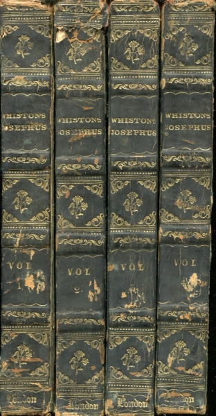 Image for THE WORKS OF FLAVIUS JOSEPHUS.. to which are added three dissertations....with an Index to the Whole (four volumes)