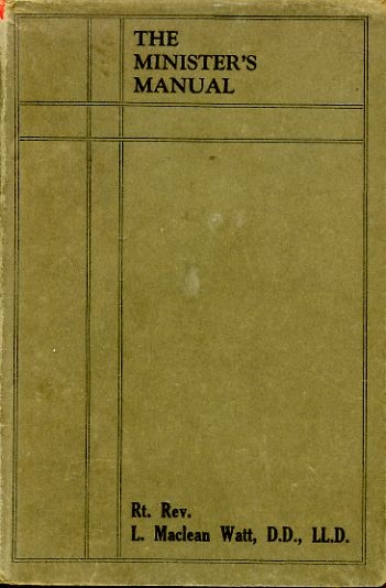 THE MINISTER'S MANUAL Image for THE MINISTER'S MANUAL