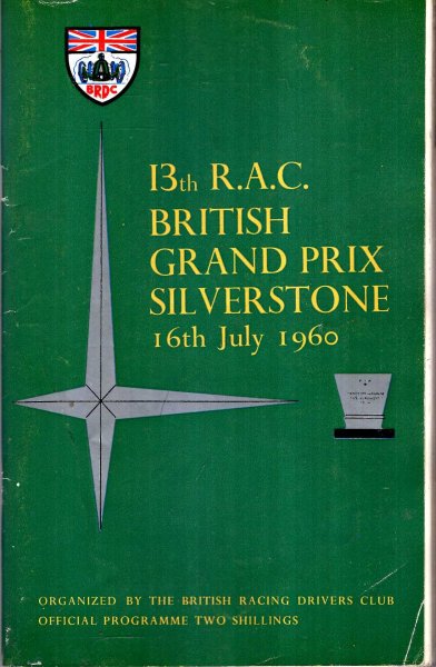 13th R.A.C. British Grand Prix Silverstone, 16th July 1960 Image for 13th R.A.C. British Grand Prix Silverstone, 16th July 1960