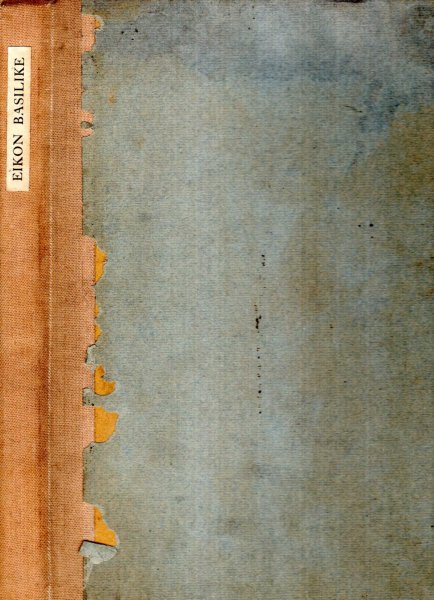 Image for EIKON BASILIKE OR THE KING'S BOOK