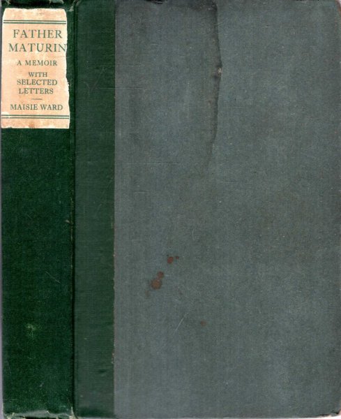 Image for FATHER MATURIN A MEMOIR with Selected Letters