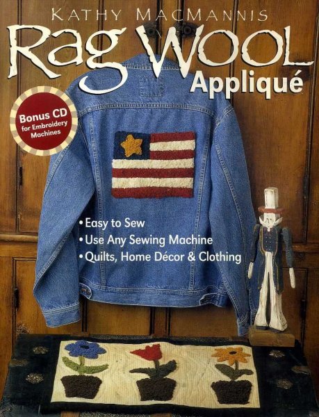 Image for RAG WOOL APPLIQUE Easy to Sew: Use any sewing machine: Qulits, Home Decor & Clothing