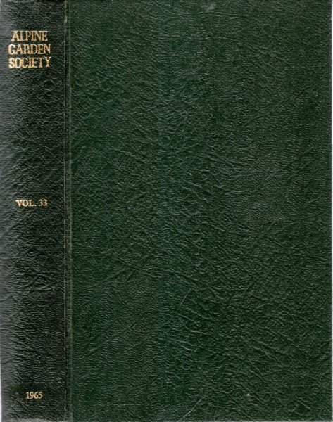 Image for BULLETIN OF THE ALPINE GARDEN SOCIETY Volume XXXIII