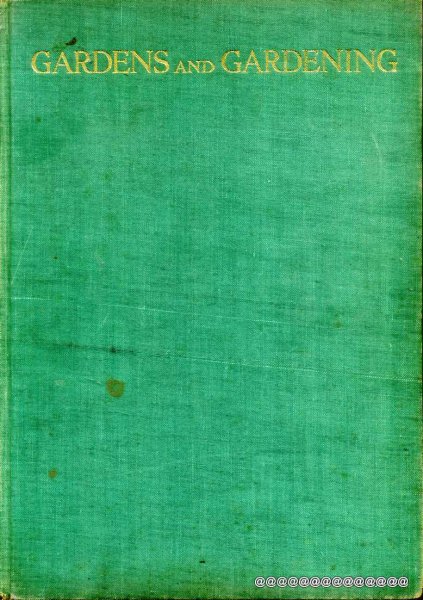 Image for GARDENS AND GARDENING 1937