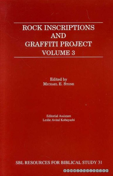 Image for ROCK INSCRIPTIONS AND GRAFFITI PROJECT Catalogue of Inscriptions: Volume 3 Inscriptions 6001-8500