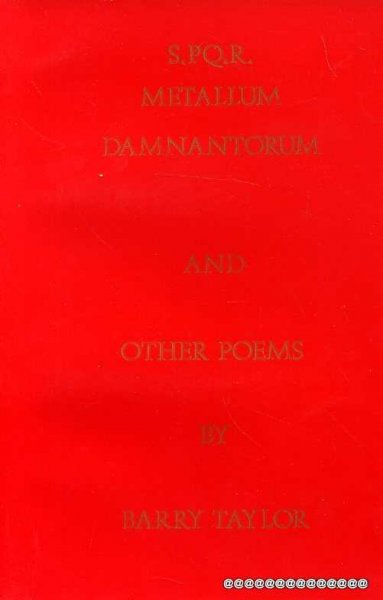 Image for METALLUM DAMNANTORUM AND OTHER POEMS