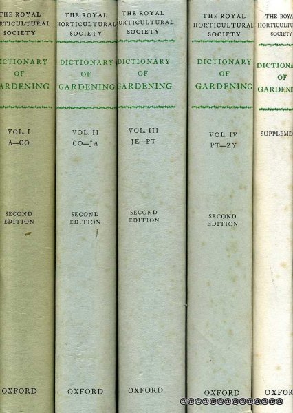 Image for The Royal Horticultural Society Dictionary of Gardening a practical and scientific encyclopaedia of horticulture (four volumes + Supplement)