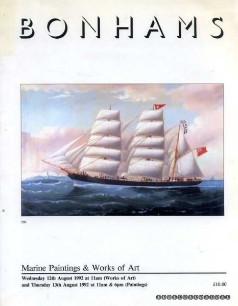 Image for Bonhams: Marine Paintings and Works of Art 12th & 13th August 1992
