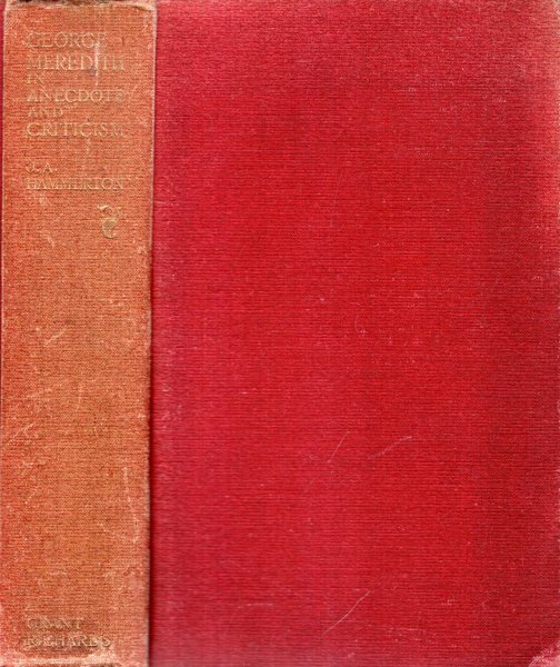 Image for George meredith in Anecdote and Critisism