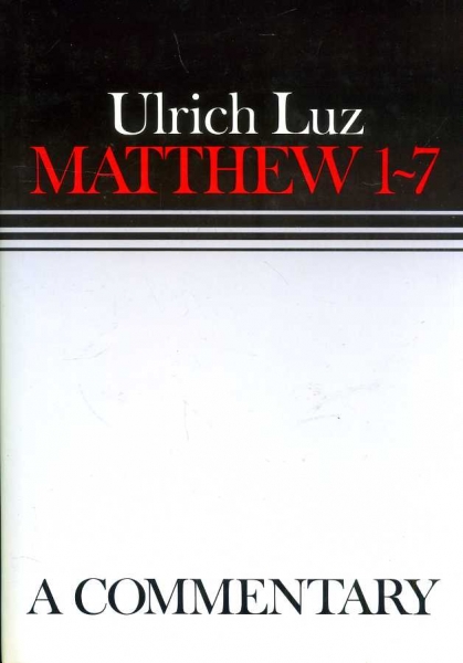 Image for Matthew 1-7: A Commentary