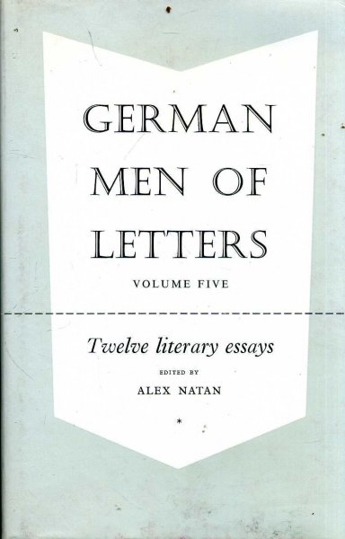 Image for German Men of Letters volume Five : Twelve Literary Essays