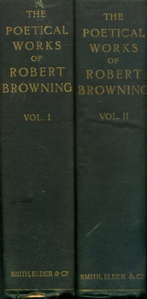 Image for The Poetical Works of Robert Browning with portraits (two volumes)