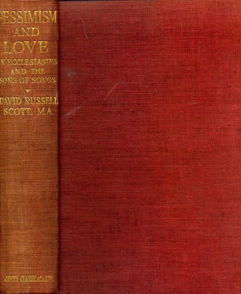 Image for Pessimism and Love in Ecclesiastes and the Song of Songs
