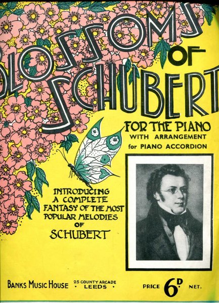 Image for Blossoms of Schubert for the piano with arrangement for piano accordion