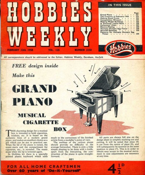 Image for Hobbies Weekly February 1958 (three issues)