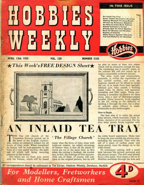 Image for Hobbies Weekly April 1955 (three issues)