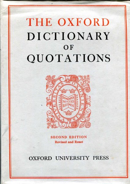 Image for The Oxford Dictionary of Quotations