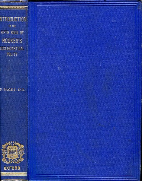 Image for An Introduction to the Fifth Book of Hooker's Laws of Ecclesiastical Polity