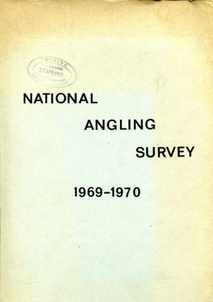 Image for National Angling Survey 1969-1970