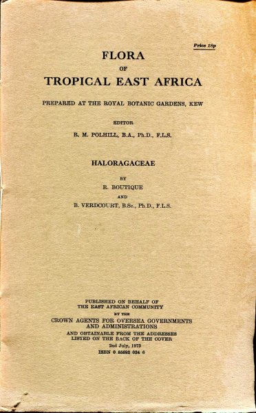 Image for Flora of Tropical East Africa : Haloragaceae