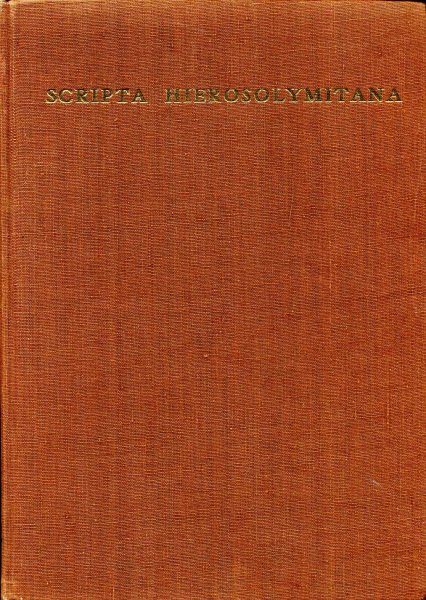Scripta Hierosolymitana volume XII ; The Annual Species of Medicago Image for Scripta Hierosolymitana volume XII ; The Annual Species of Medicago