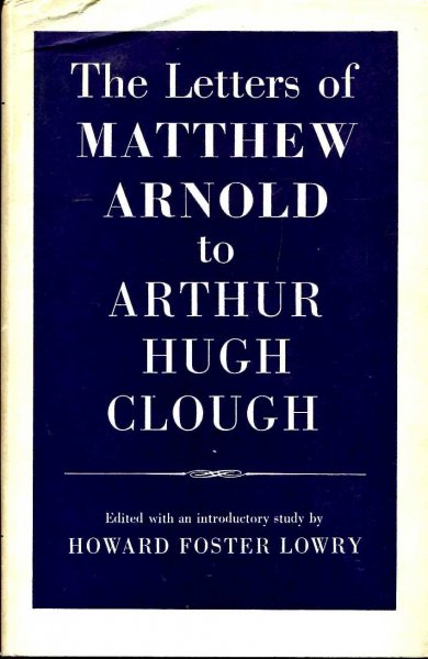 Image for The Letters of Matthew Arnold to Arthur Hugh Clough