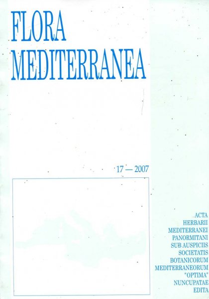 Image for Flora Mediterranea, volume 17 - 2007