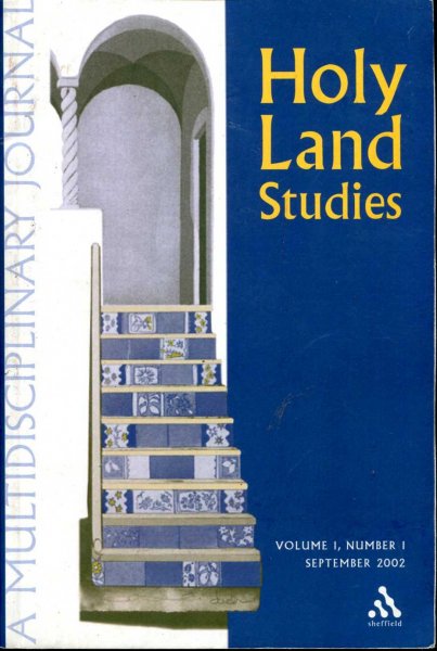 Image for Holy Land Studies volume 1, Number 1, September 2002