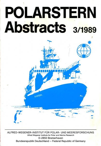 Image for Polarstern Abstracts 3/1989