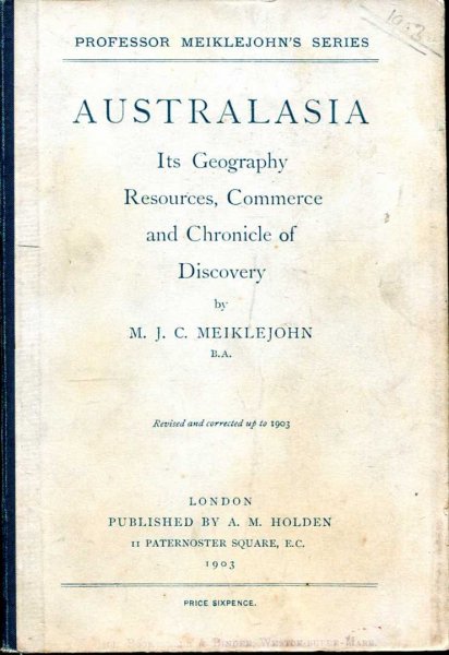 Image for Australasia, its Geography, Resources, Commerce and Chronicle of Discovery