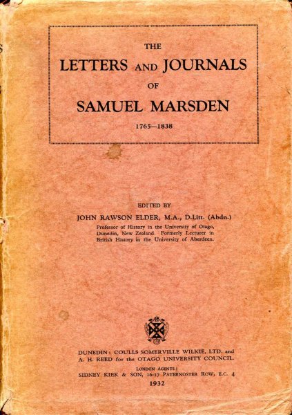 Image for The Letters and Journals of Samuel Marsden 1765-1838