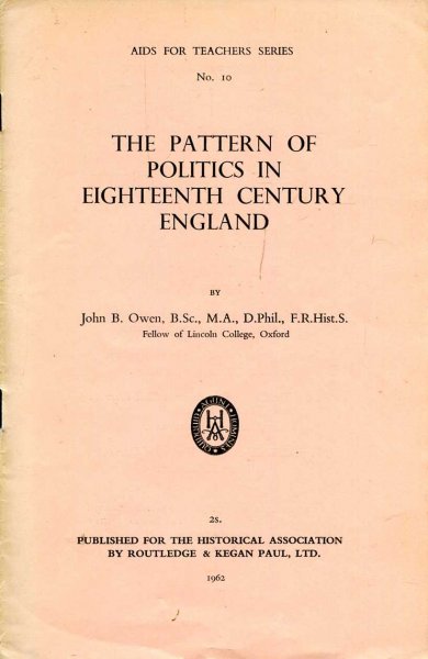 Image for The Pattern of Politics in Eighteenth Century England