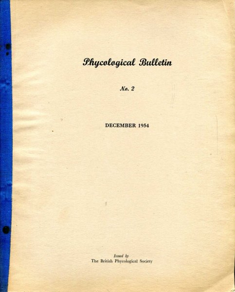 Image for British Phycological Bulletin No 2, December 1954