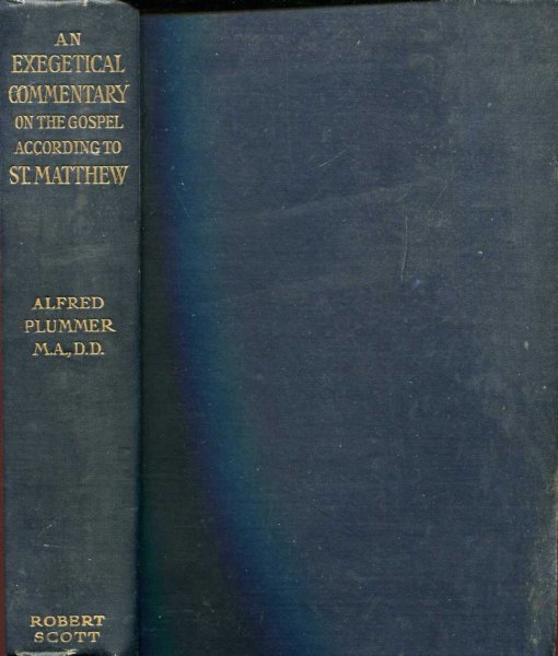 Image for An Exegetical Commentary on the Gospel of S Matthew