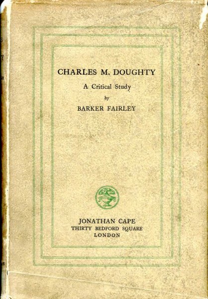 Image for Charles M Doughty - a critical study