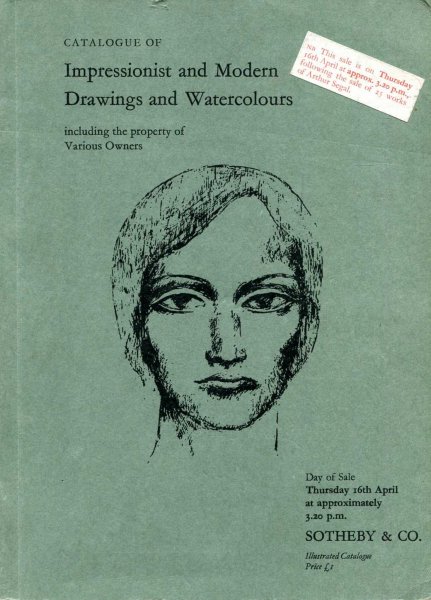 Image for Ctalogue of Impressionist and Modern Drawings and Watercolours 16th April 1970
