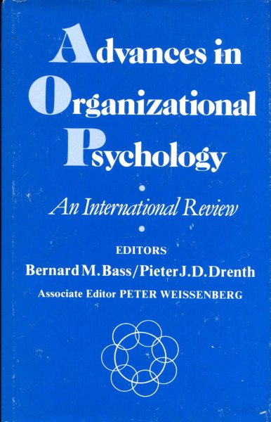 Image for Advances in Organizational Psychology : An International Review