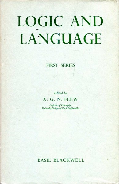 Image for Logic and Laanguage (First Series)