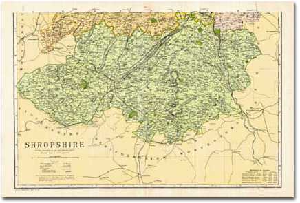 Image for Shropshire - South (1900): Cassini Historical Map, Rolled (BCO-SAS)