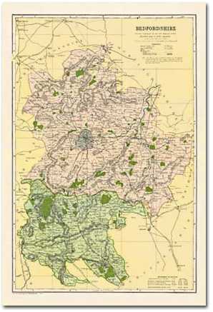 Image for Bedfordshire (1900): Cassini Historical Map, Rolled (BCO-BED)