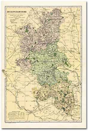 Image for Buckinghamshire (1900): Cassini Historical Map, Rolled (BCO-BUC)