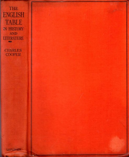 Image for The English Table in History and Literature