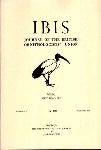 Image for The Ibis : Journal of the British Ornithologists' Union volume 124, Number 3, July 1982