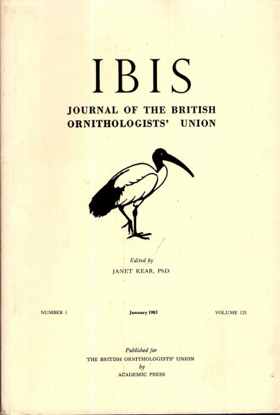 Image for The Ibis : Journal of the British Ornithologists' Union volume 125, Number 1, January 1983