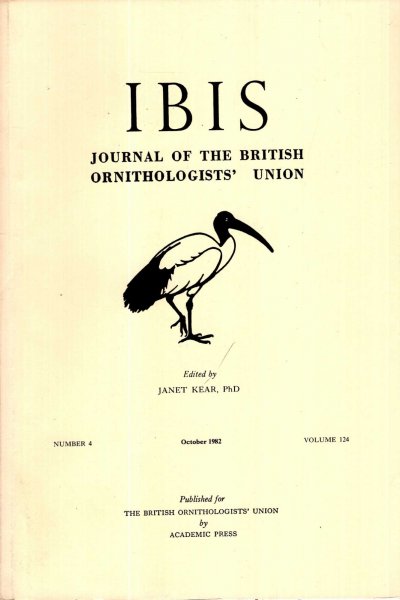 Image for The Ibis : Journal of the British Ornithologists' Union volume 124, Number 4, October 1983