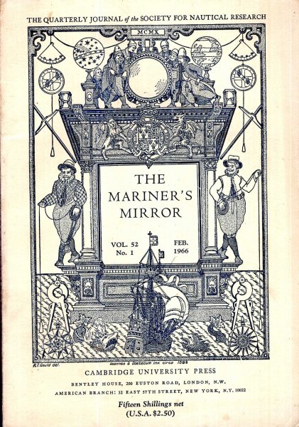 Image for The Mariner's Mirror. The Quarterly Journal of the Society for Nautical Research, volume 52, No 1, February 1966