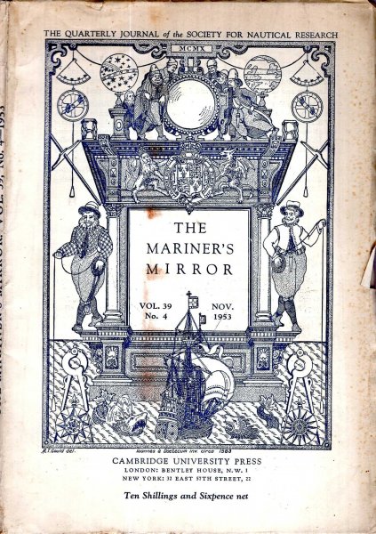 Image for The Mariner's Mirror. The Quarterly Journal of the Society for Nautical Research, volume 39, No 4 : February 1953
