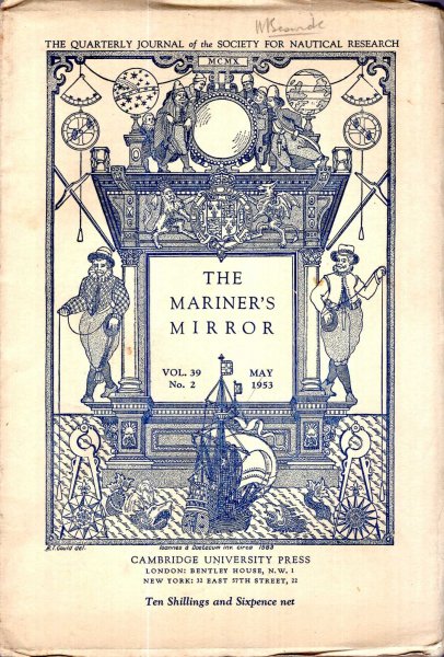 Image for The Mariner's Mirror. The Quarterly Journal of the Society for Nautical Research, volume 39, No 2 : May 1953