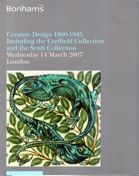 Ceramic Design 1860-1945 including the Creffield Collection and the Senft Collection, 14th March 2007 Image for Ceramic Design 1860-1945 including the Creffield Collection and the Senft Collection, 14th March 2007