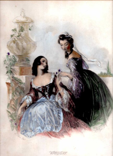 Image for Violets - Engraved print